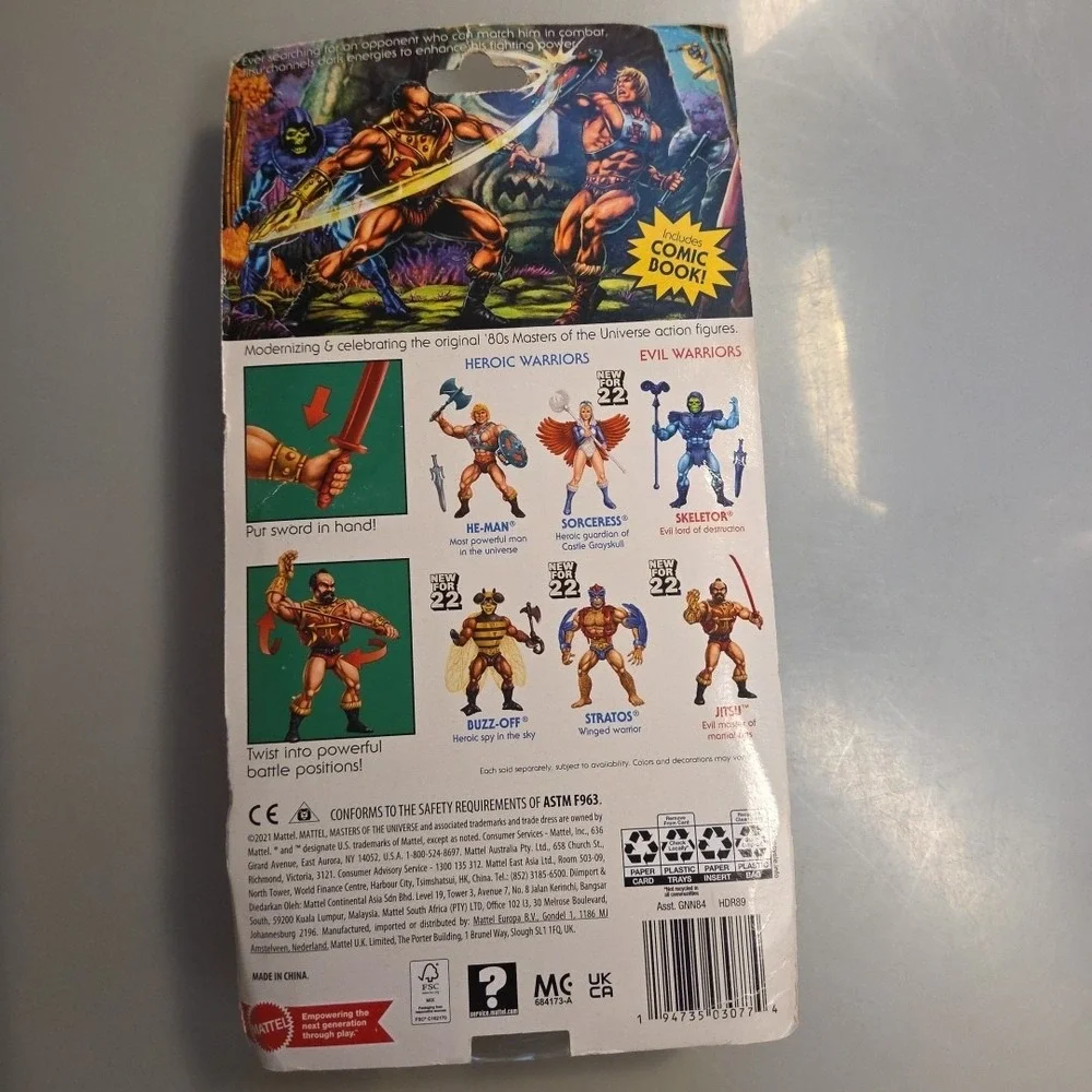 JITSU MASTERS OF THE UNIVERSE RETRO ACTION FIGURE MATTEL MOTU‎